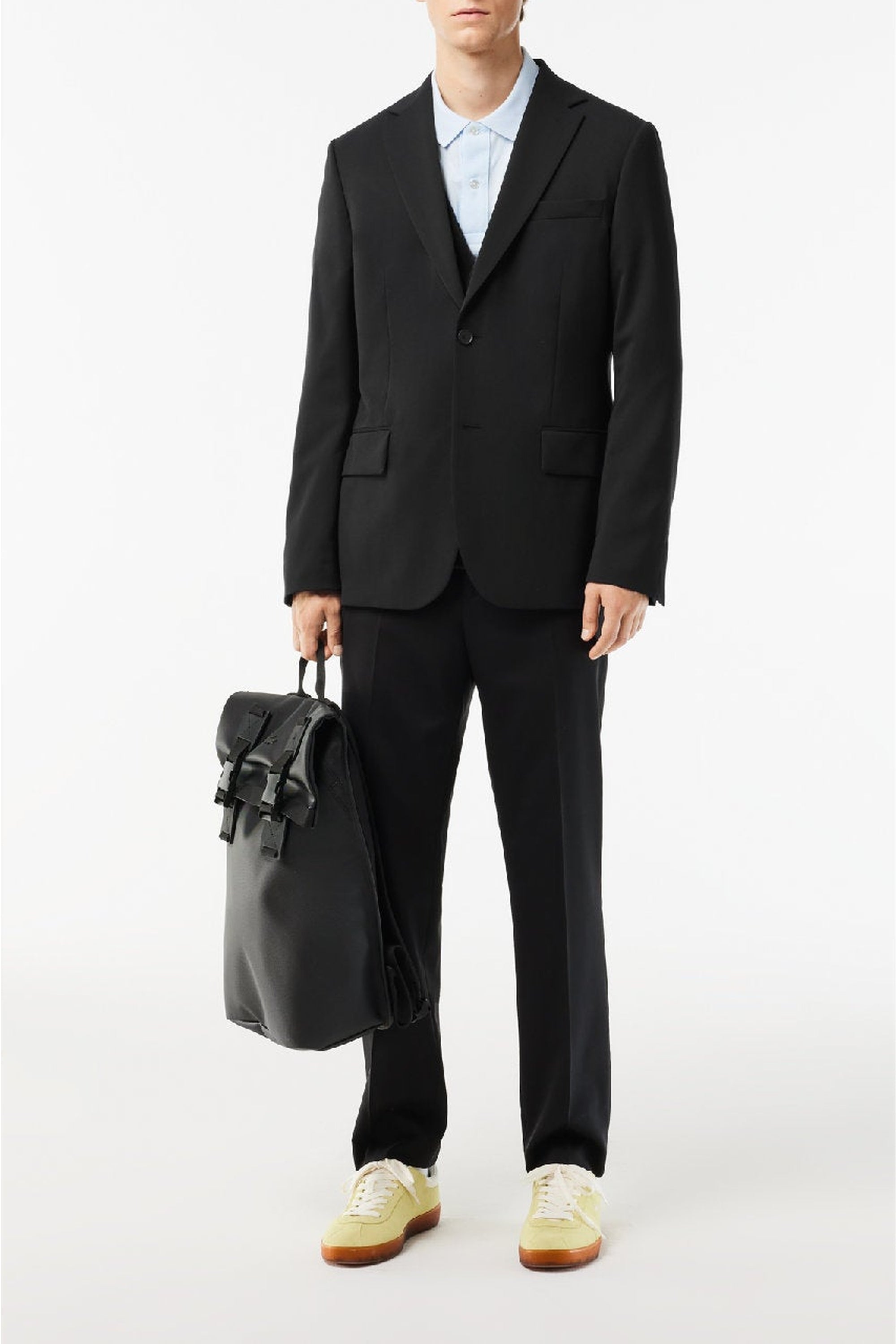 Tailored wool trousers - Black
