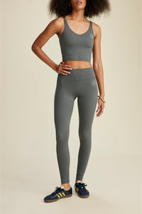 Legging taille haute à surpiqûres - Dark Grey Heather