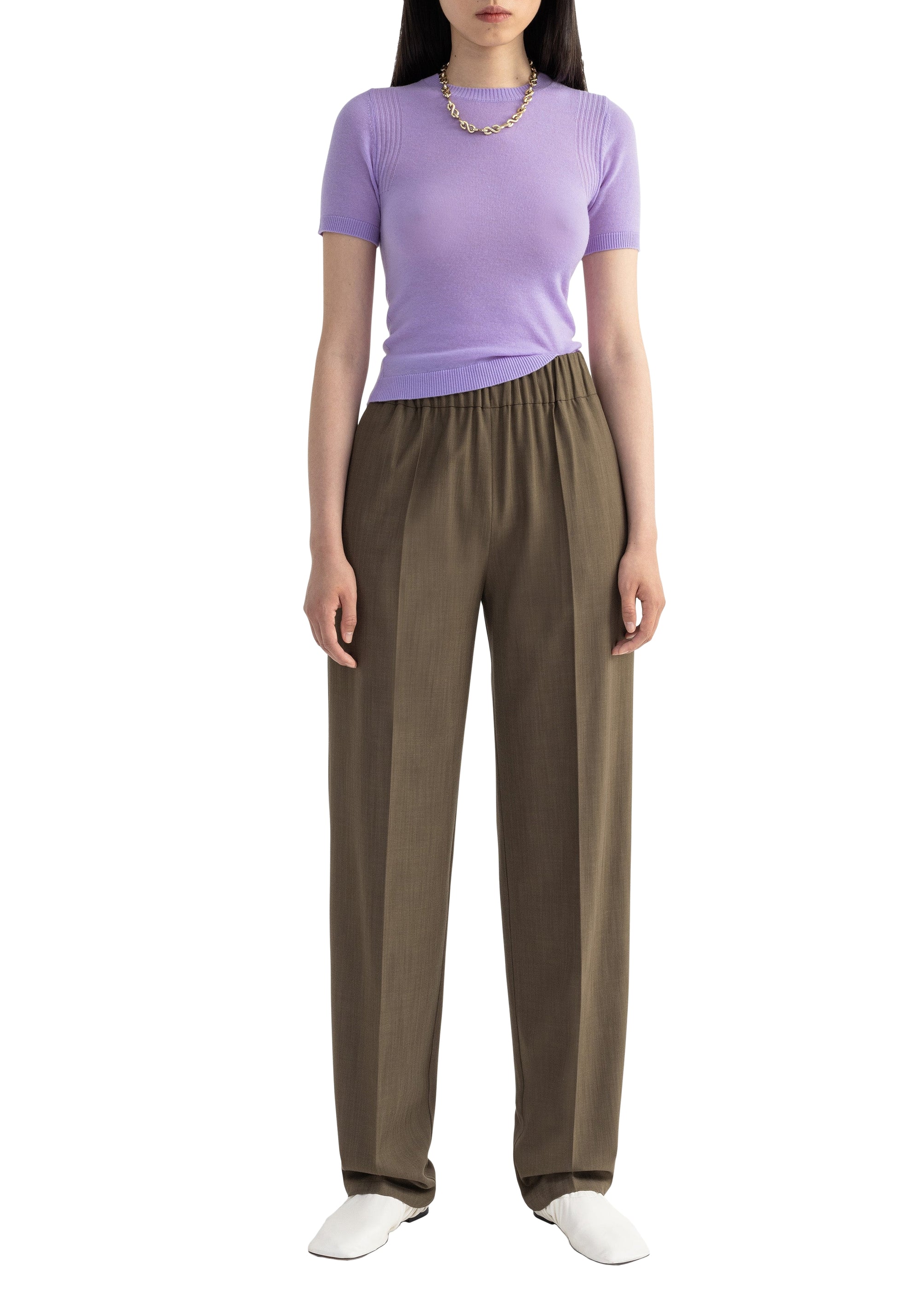 T-shirt Hilary en cachemire - Lilac
