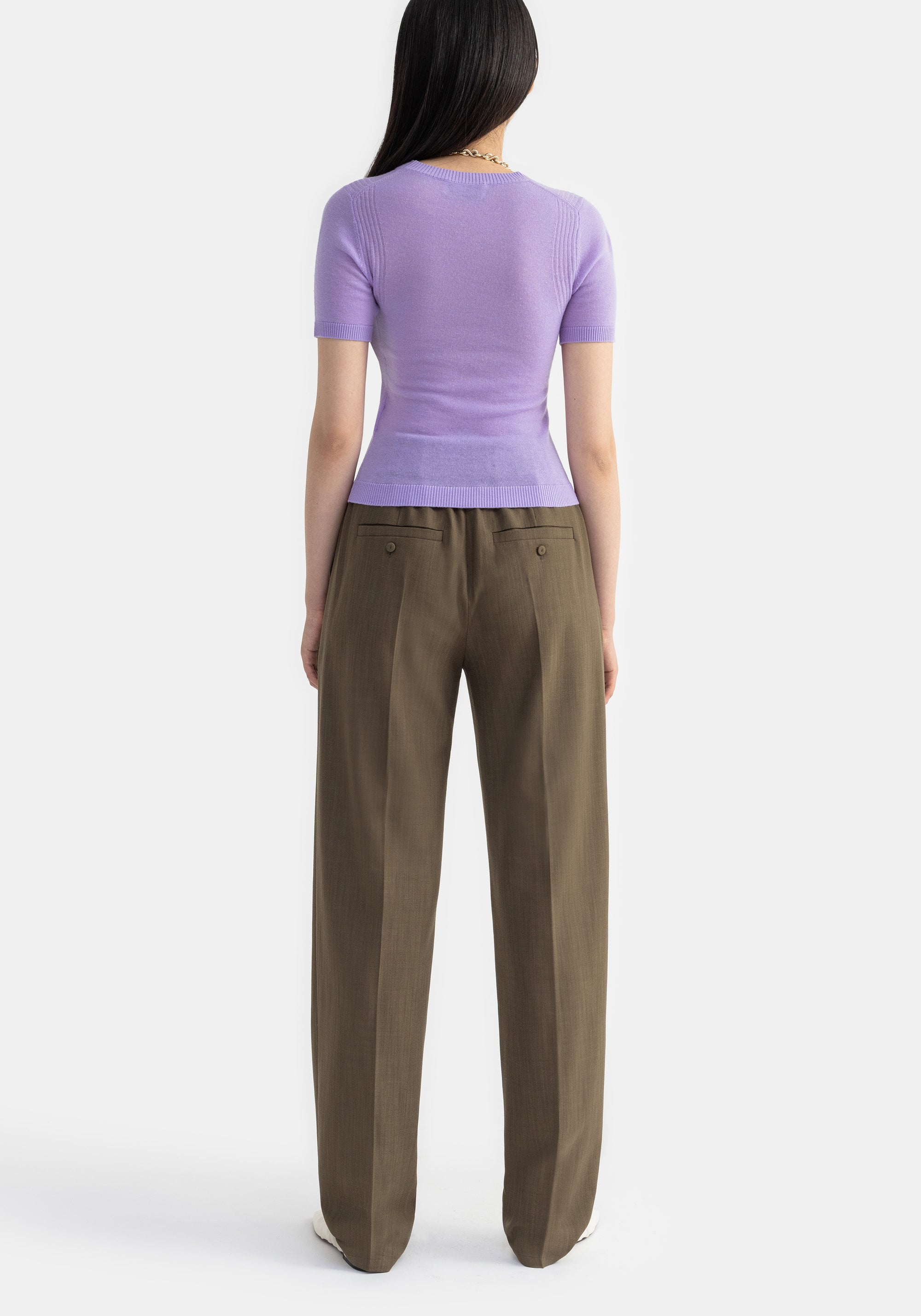 T-shirt Hilary en cachemire - Lilac
