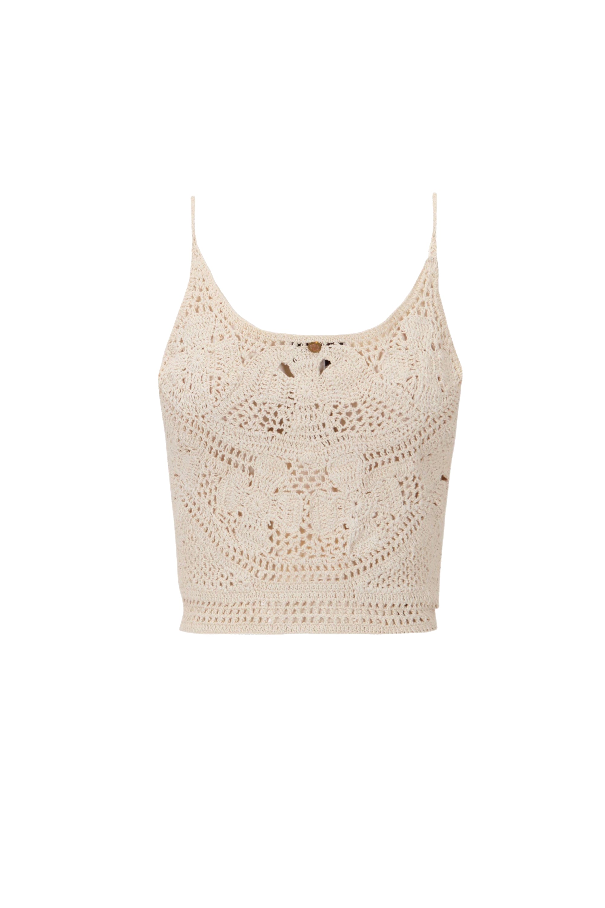 CREAM LACY TOP