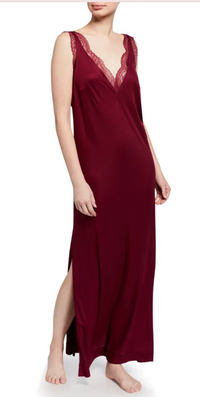 Chemise de nuit longue Bianca - Cranberry