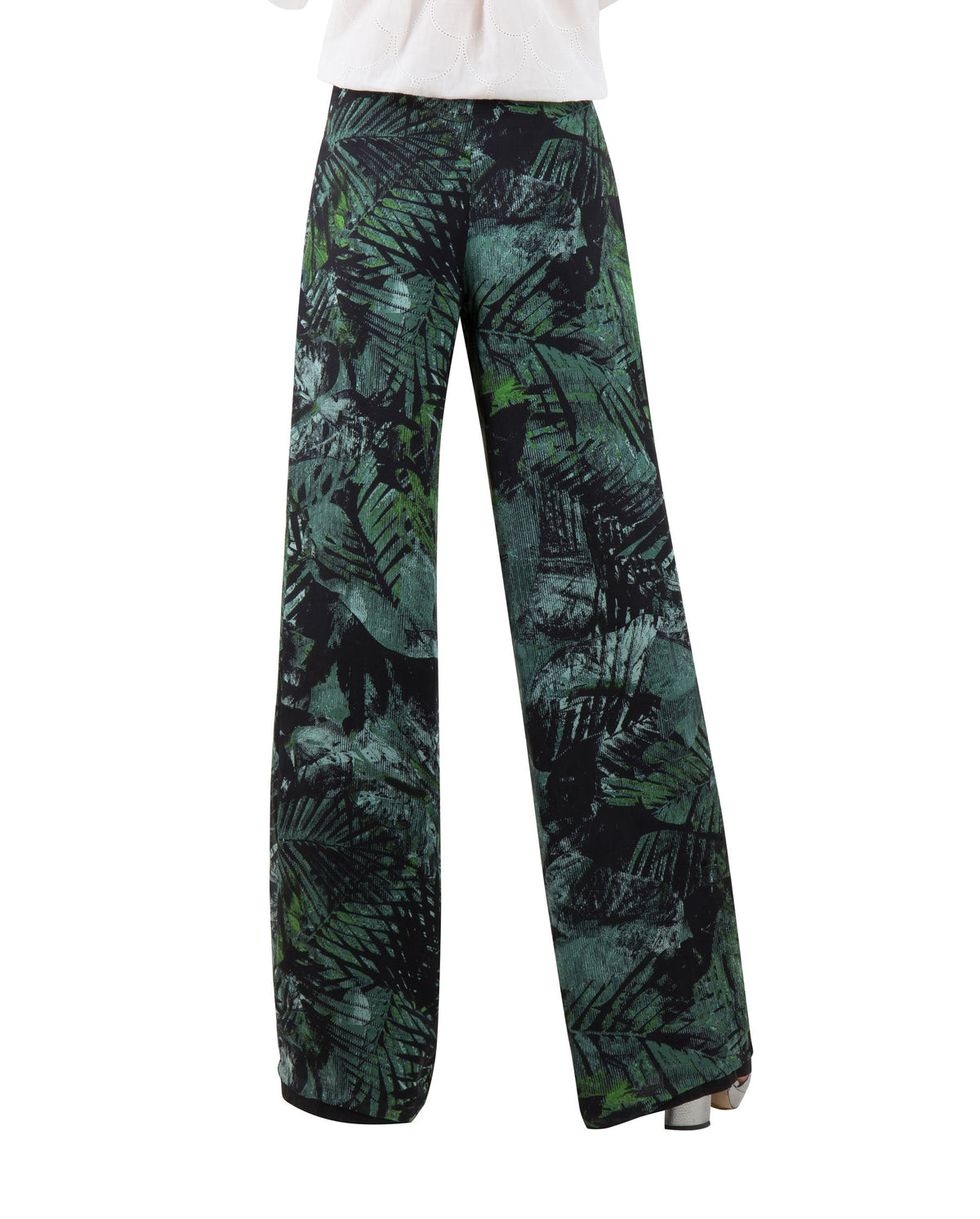 Pantalon Mendy en Soie - Green Almond