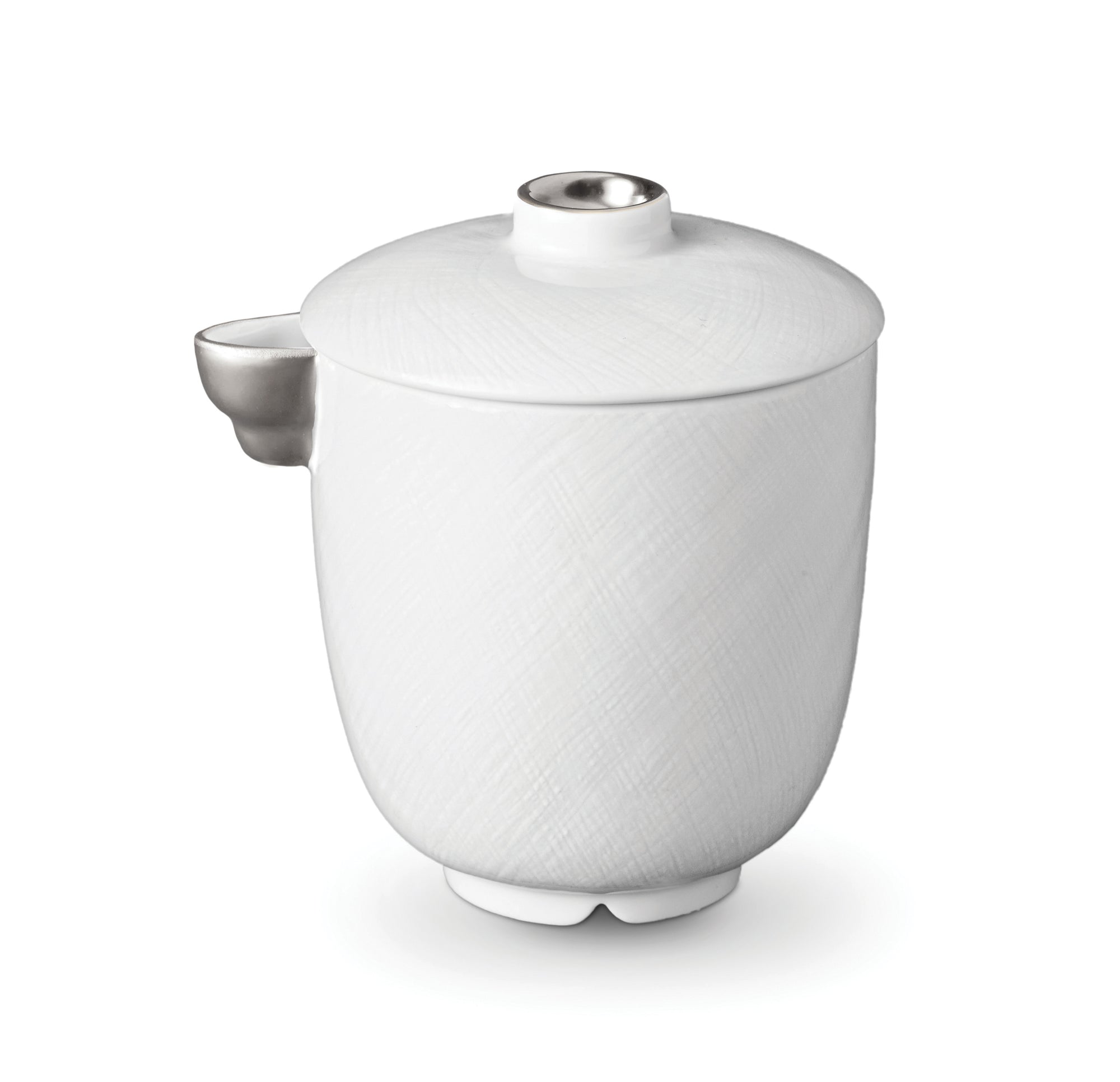 Crémier Han en porcelaine - Blanc & Argent