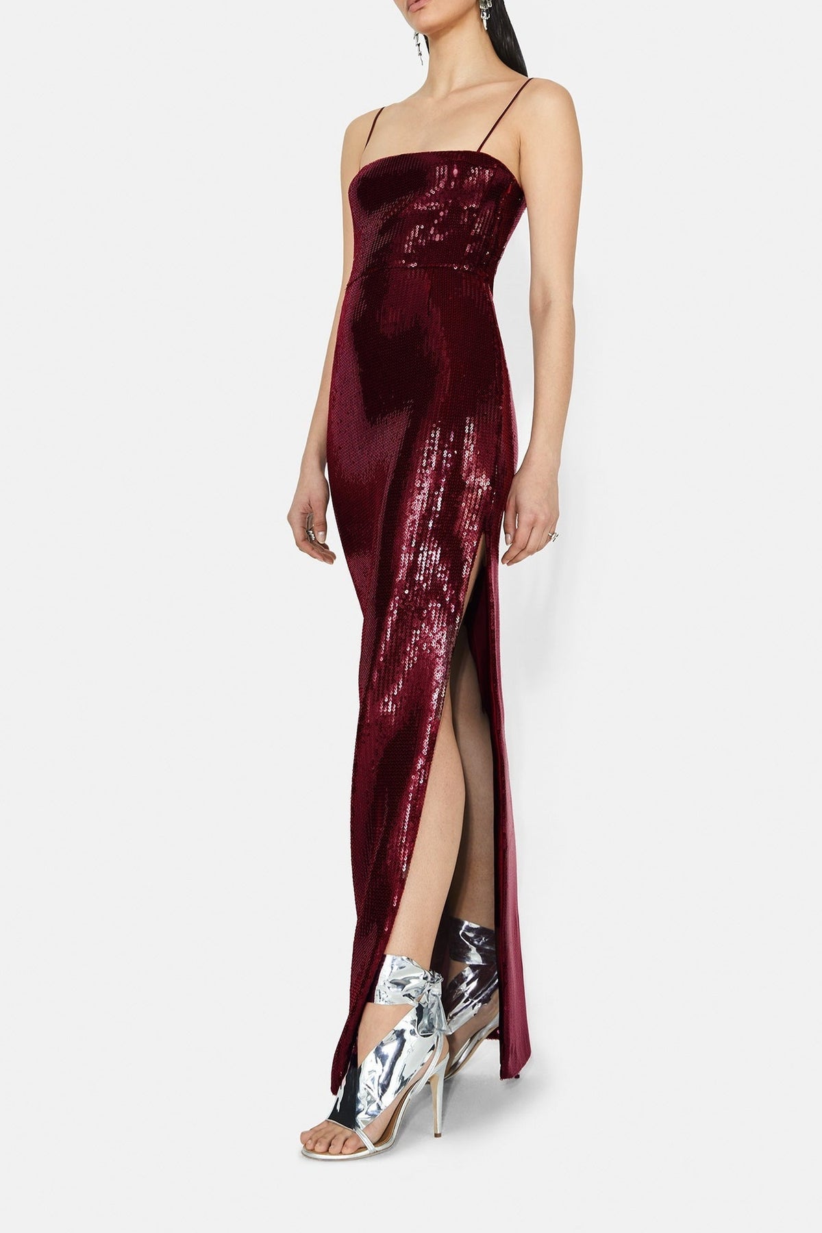 Robe longue Stargaze à bretelles - Blood Red