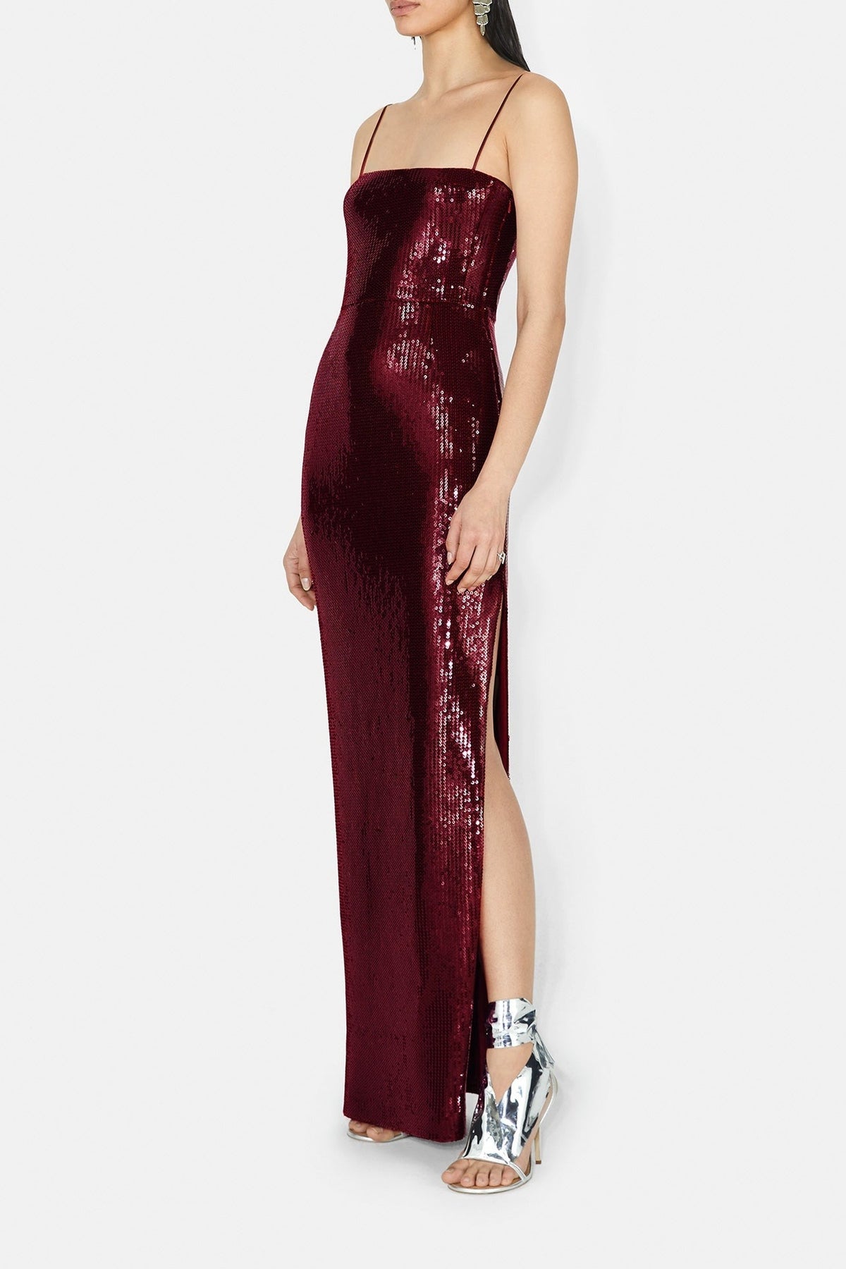 Robe longue Stargaze à bretelles - Blood Red