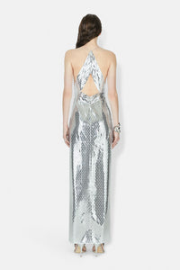 Mirrored Prism Dress - Silver