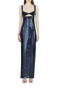 Liquid Twist Dress - Blackcurrant