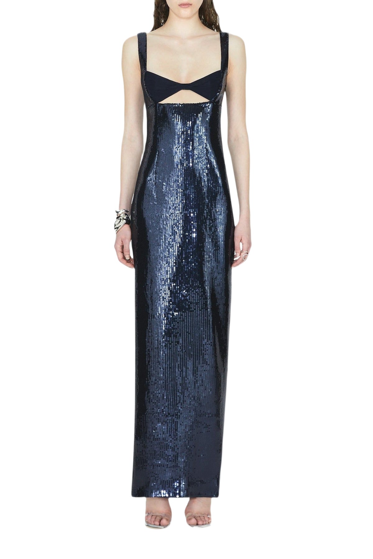 Liquid Twist Dress - Blackcurrant