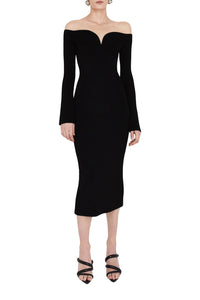 Grace Long Sleeve Dress - Black