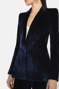 Blazer Sculpted en velours - Midnight