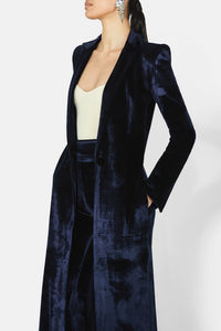 Manteau Sculpted en velours - Midnight