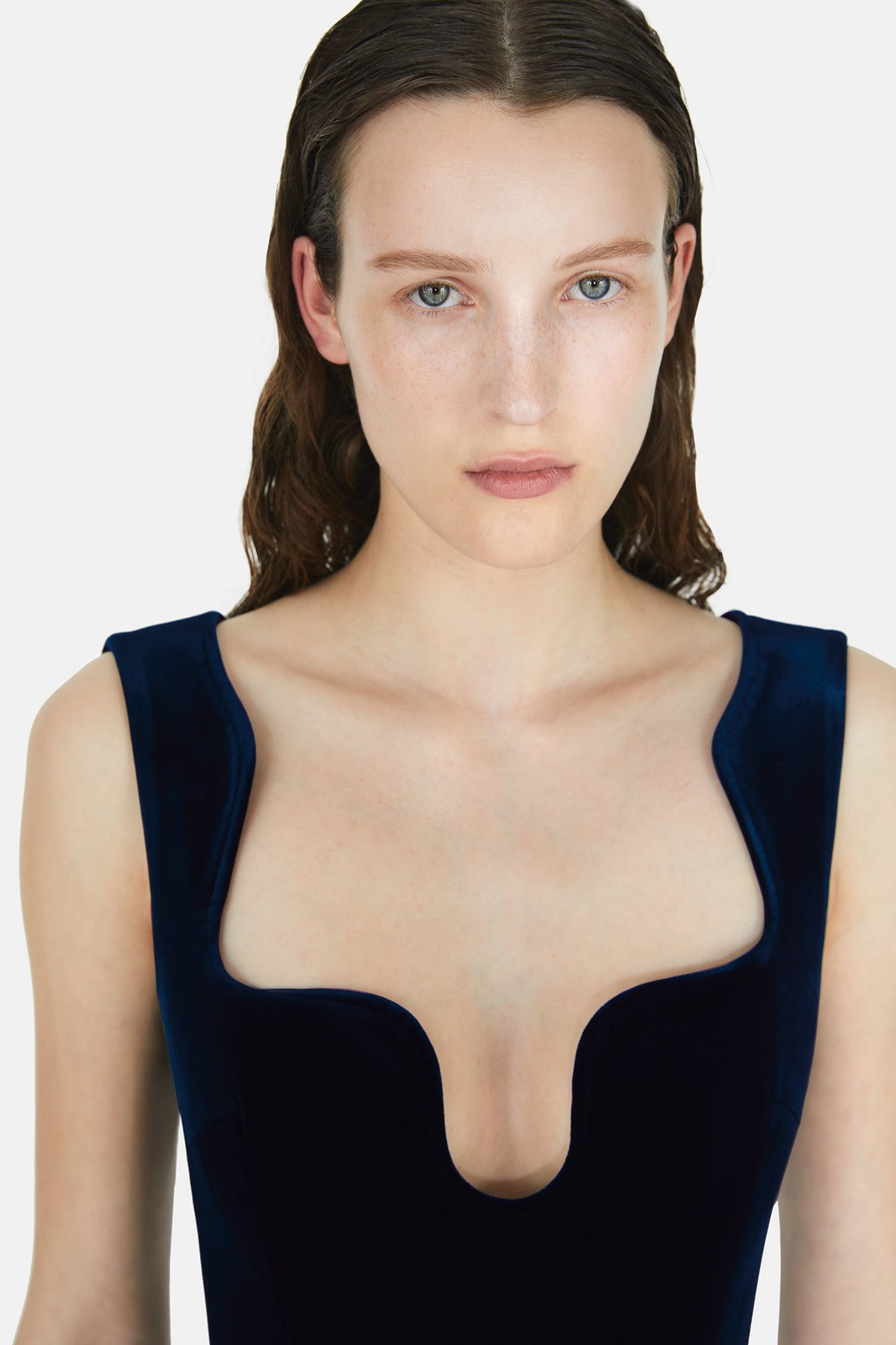 Siren Velvet Jumpsuit - Midnight