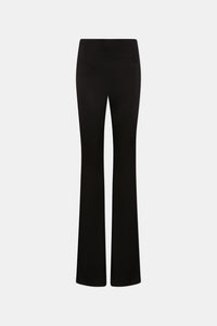 High Waisted Satin Trouser - Black
