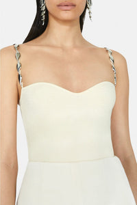 Crystal Wave Bodysuit - Creme