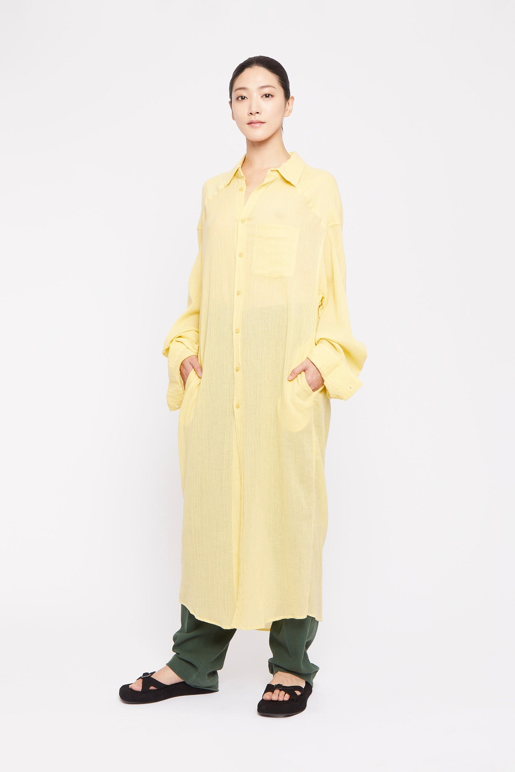 ZNOSTOCK_YELLOW ROBE HOLLAND - Yellow