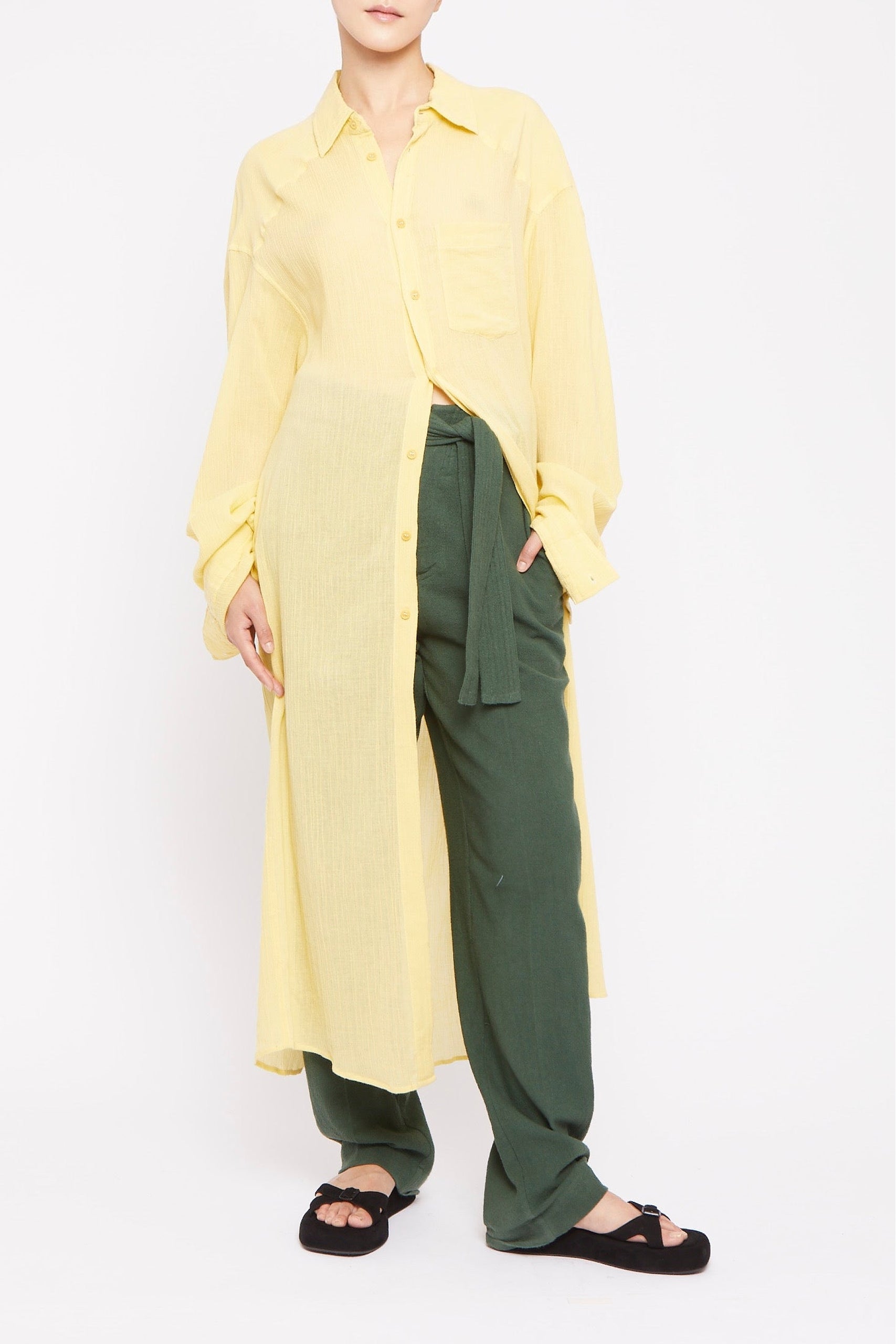 Robe Holland coupe longue - Green