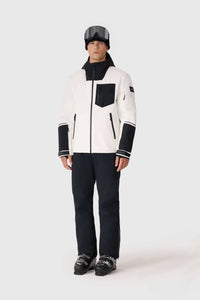 Off White Men's Hooded Rainwear/ Rainproof Jacket