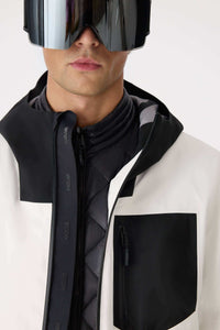 Off White Men's Hooded Rainwear/ Rainproof Jacket