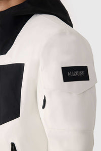 Off White Men's Hooded Rainwear/ Rainproof Jacket