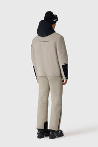 Taupe Men's Hooded Rainwear/ Rainproof Jacket