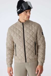 Taupe Men's Hooded Rainwear/ Rainproof Jacket