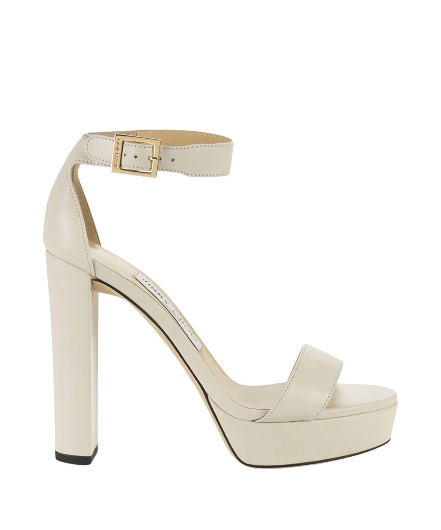 Sandales Holly 120 en cuir - Milk