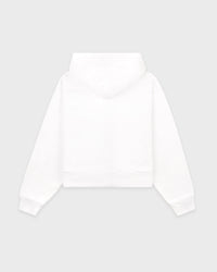 Sweat à capuche à fermeture zippée - White