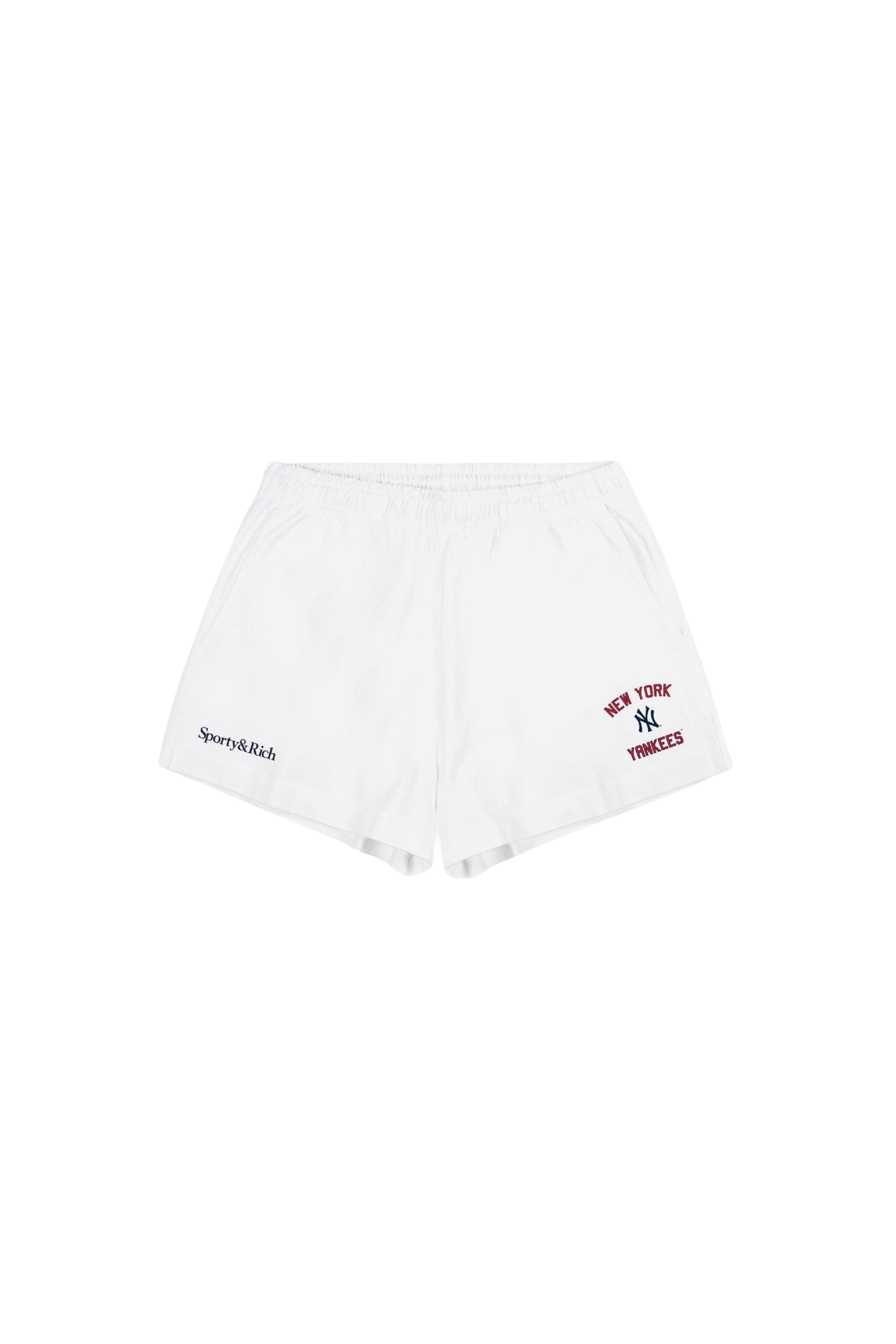 Short Yankees à taille élastique - White