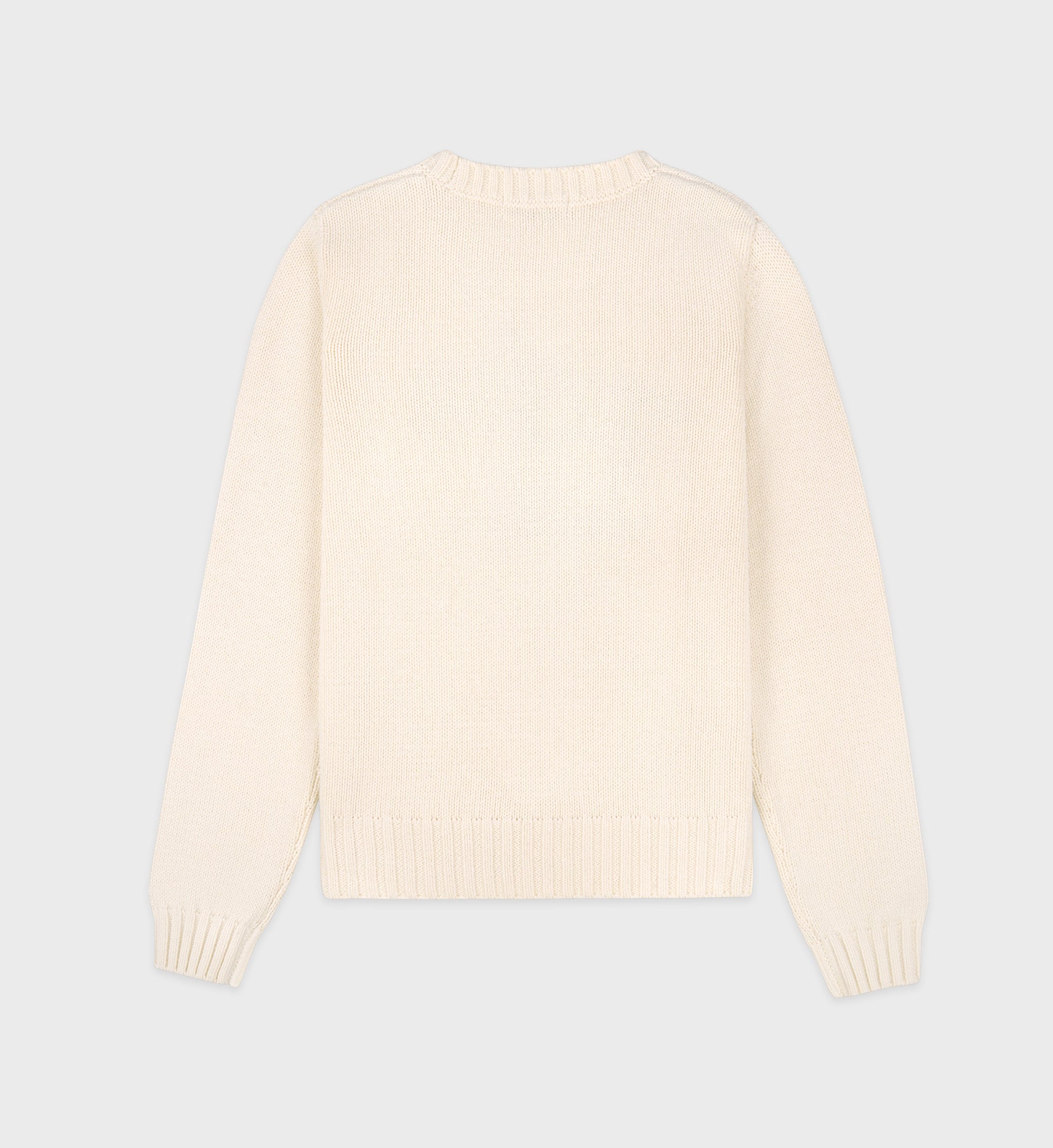 Pull brodé en maille - Cream