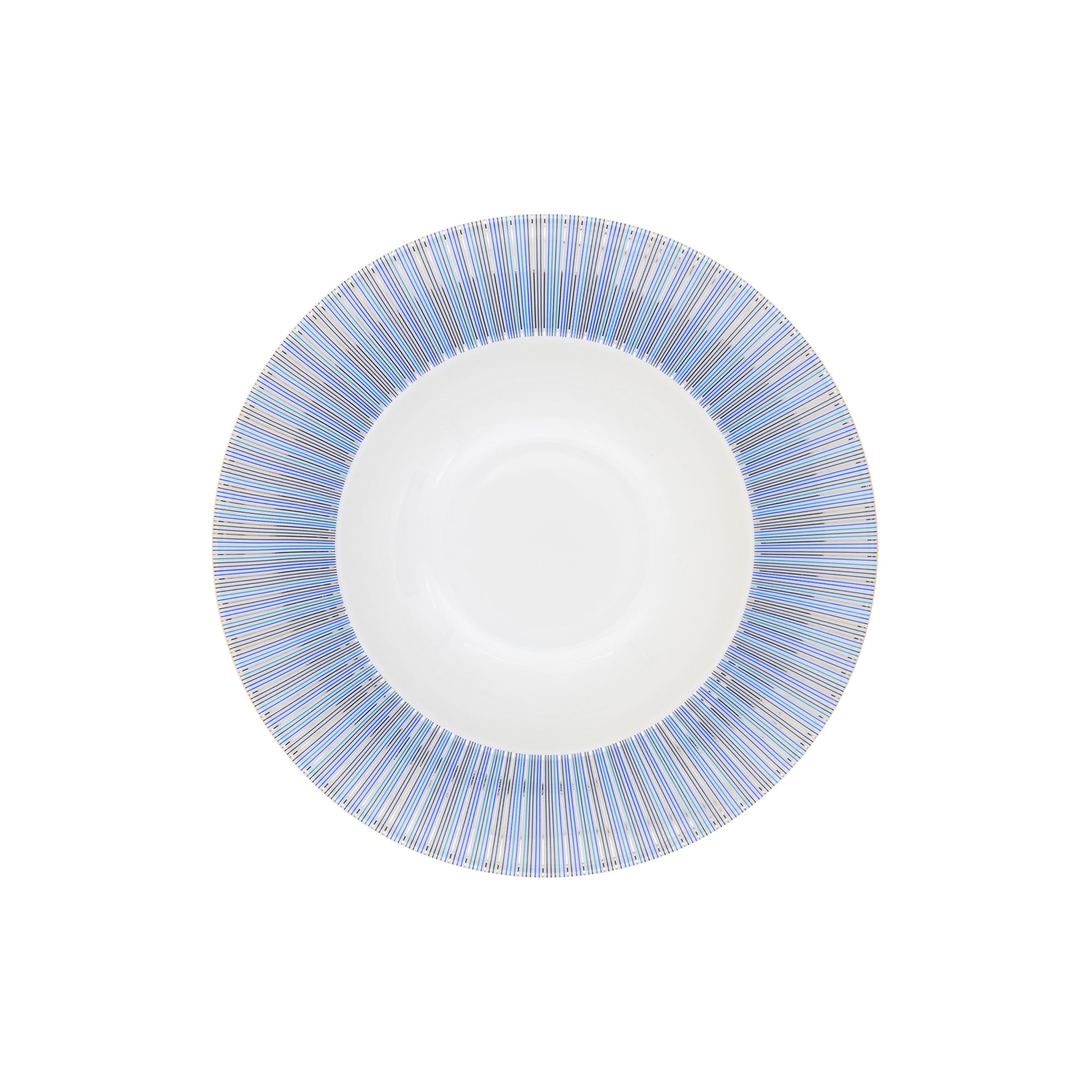 Assiette à pâtes Cape Cod en porcelaine - Indigo