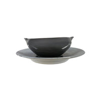 Saucière Coco en porcelaine - Ardoise