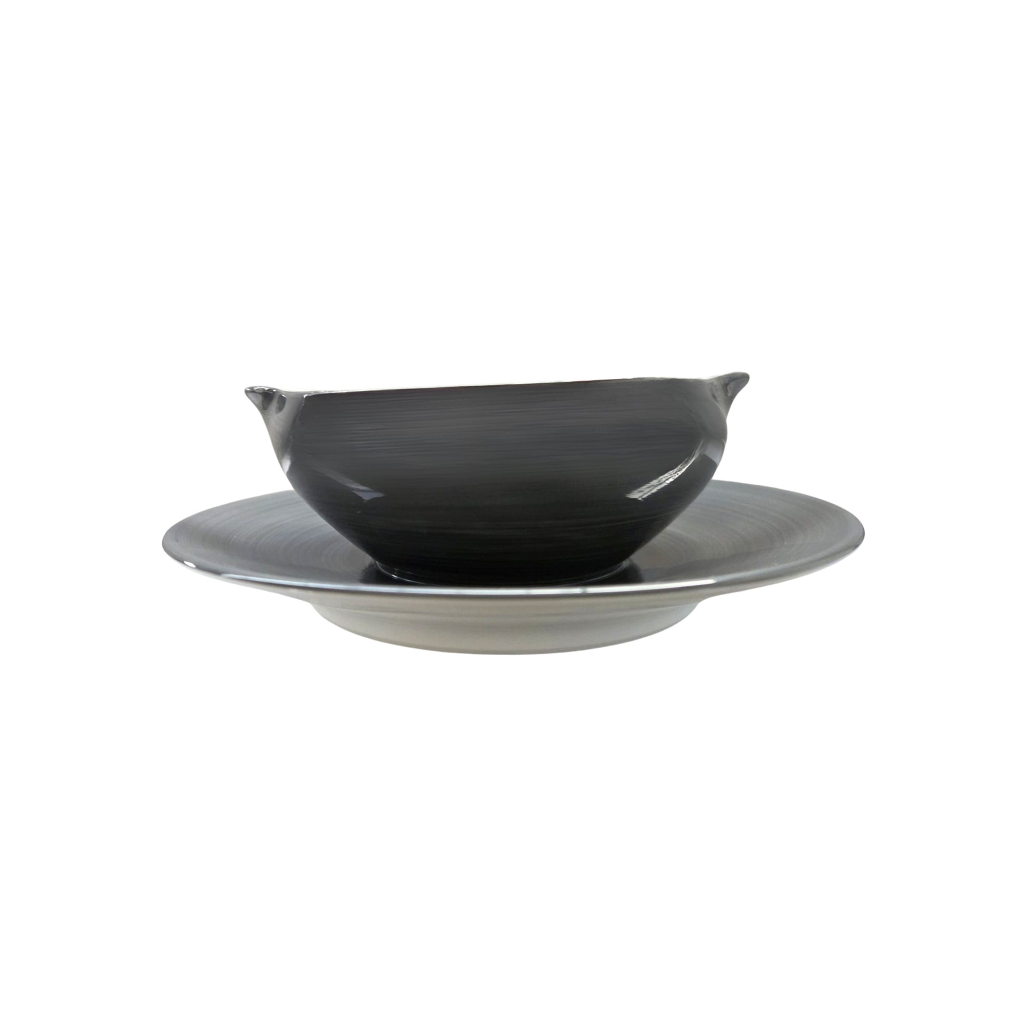Saucière Coco en porcelaine - Ardoise