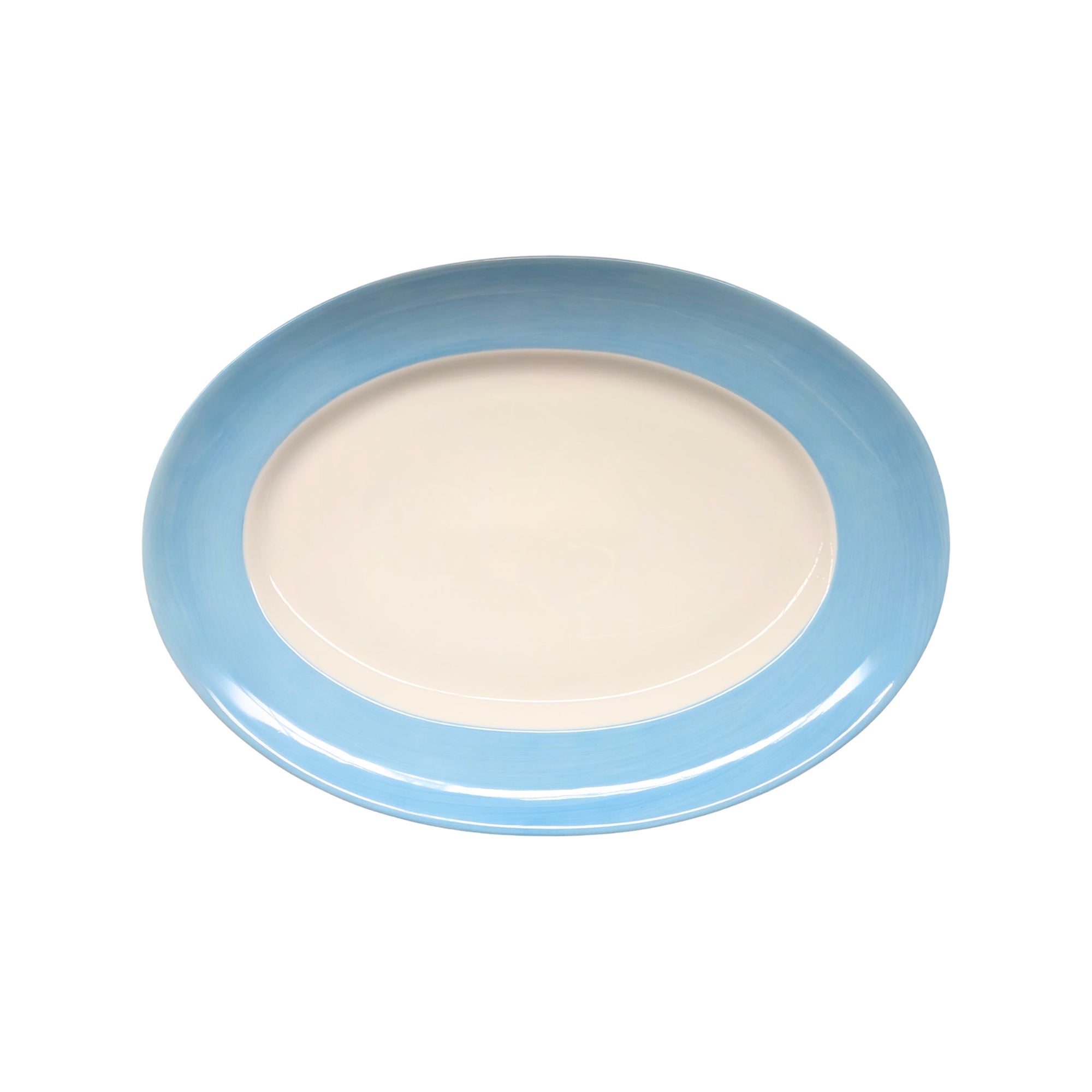 Plat ovale Coco en porcelaine - Ciel