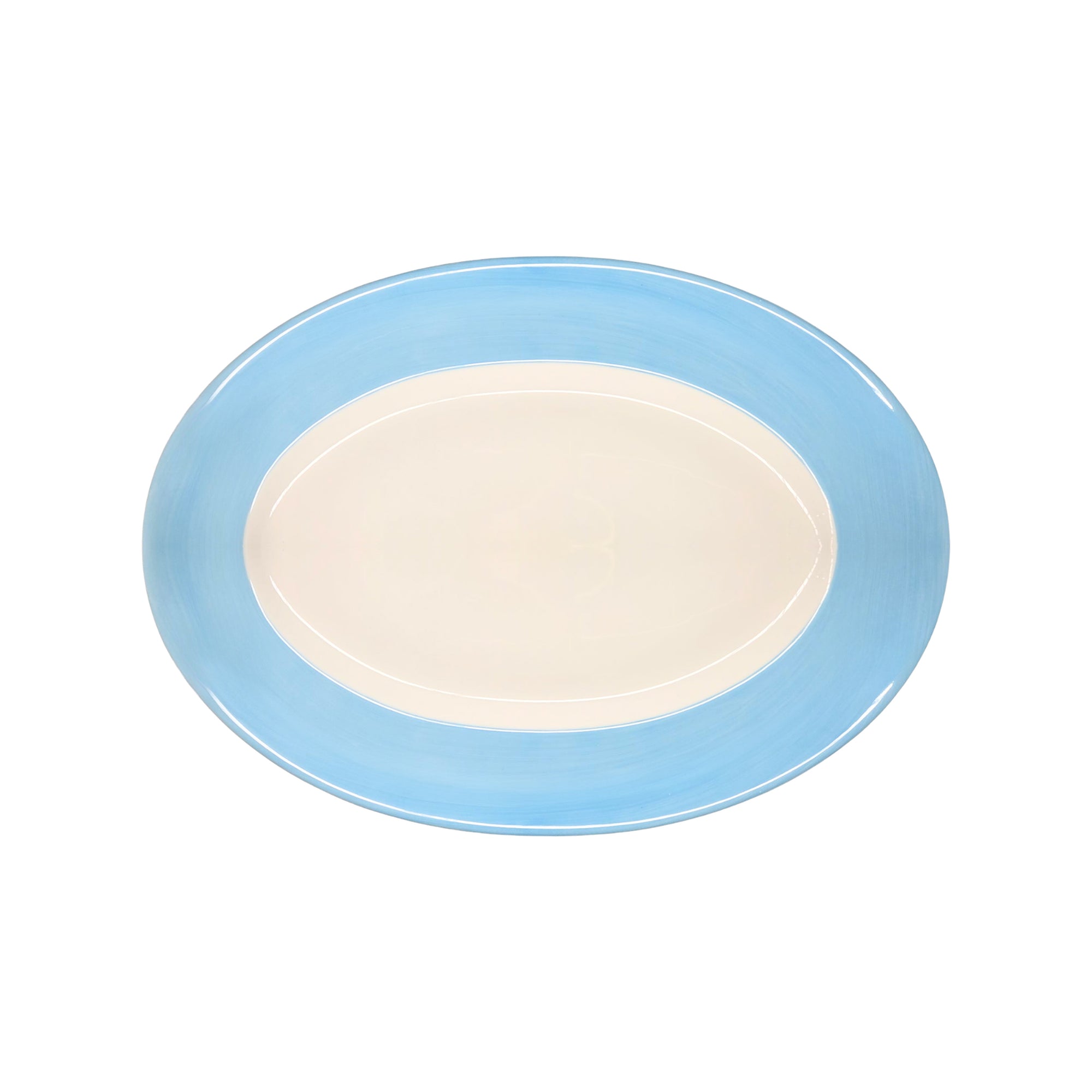 Plat ovale Coco en porcelaine - Ciel