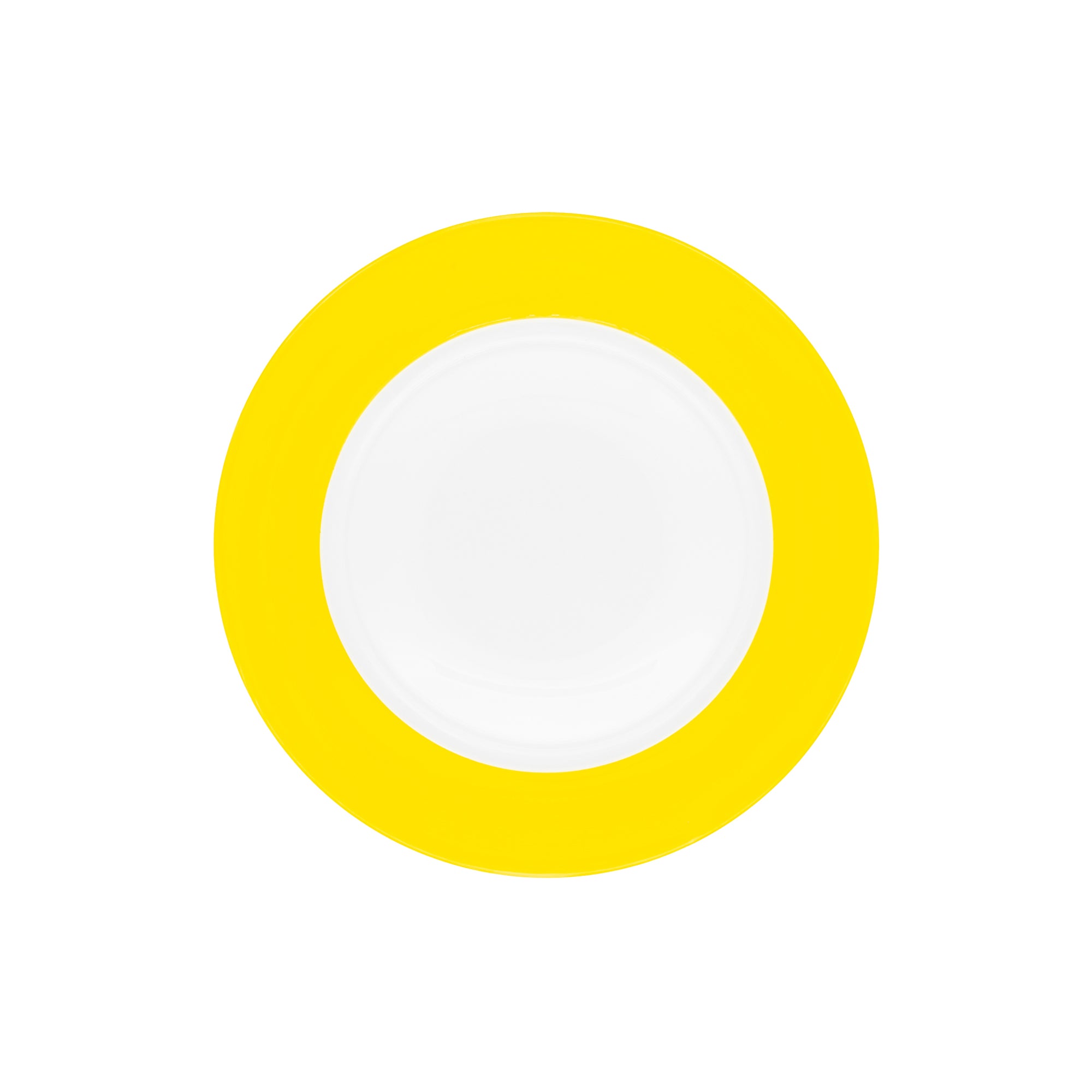 Assiette creuse Coco en porcelaine - Citron