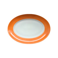 Plat ovale Coco en porcelaine - Flamme