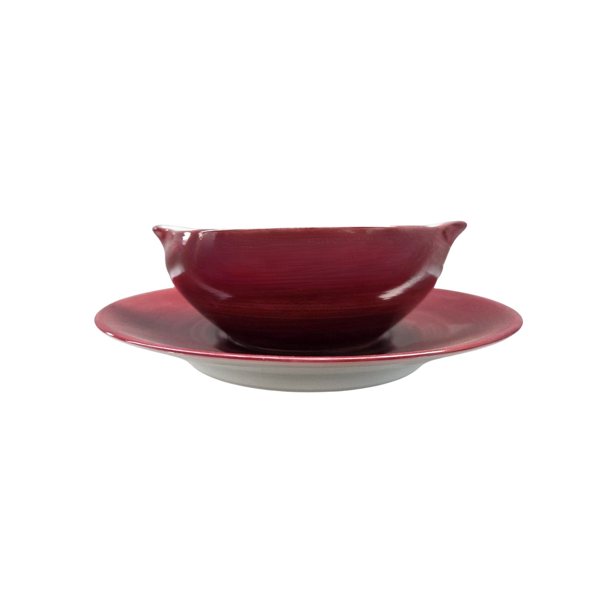 Saucière Coco en porcelaine - Rouge
