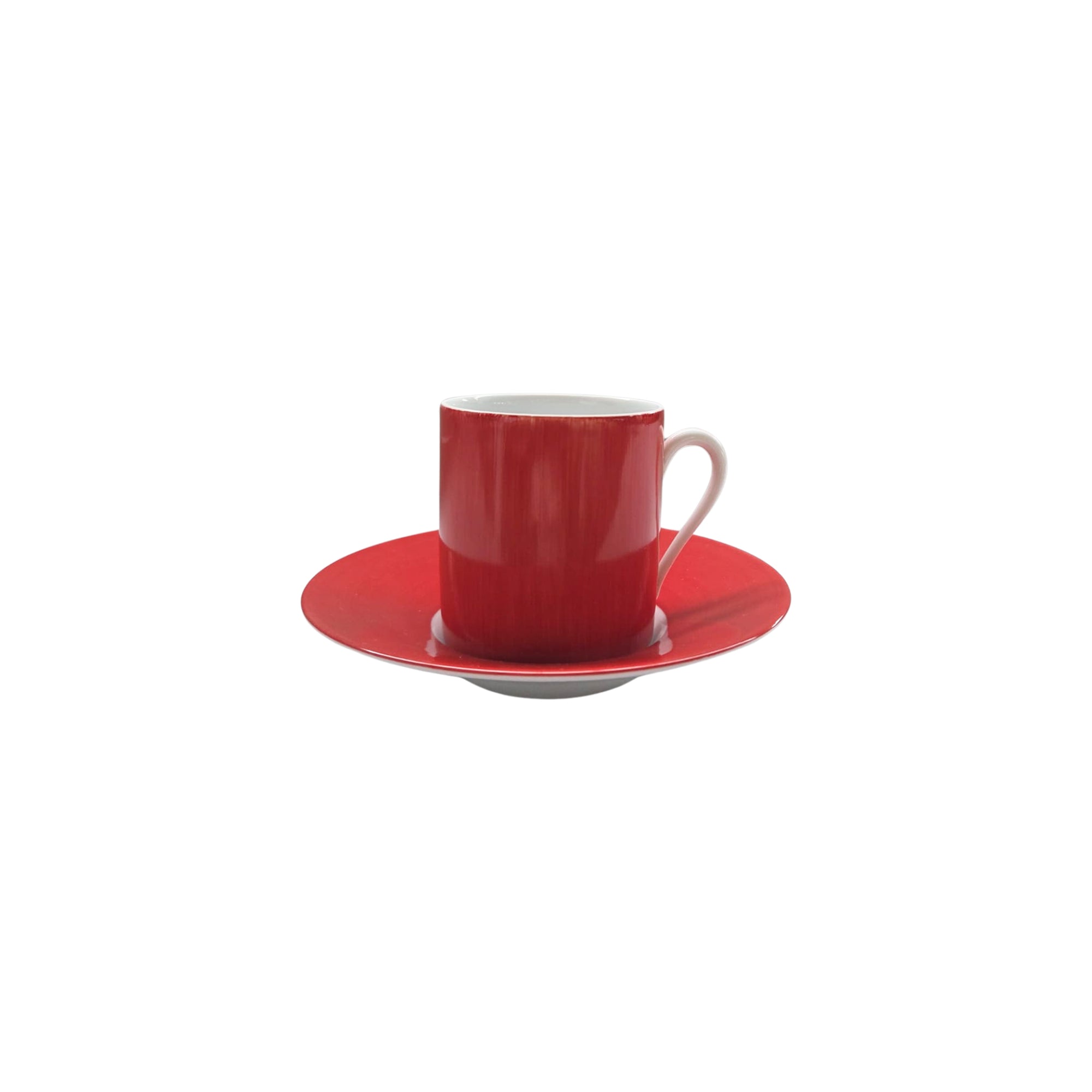 Tasse et soucoupe à café Coco en porcelaine - Rubis