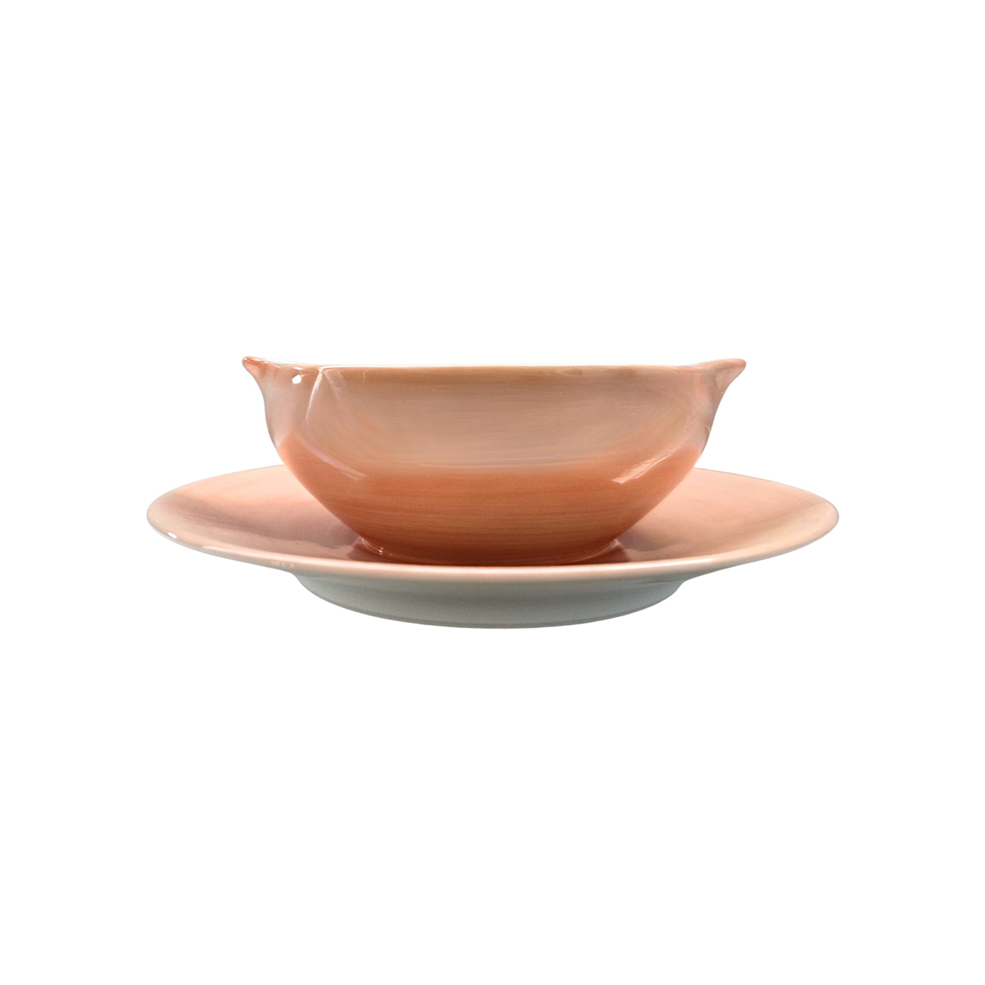Saucière Coco en porcelaine - Saumon