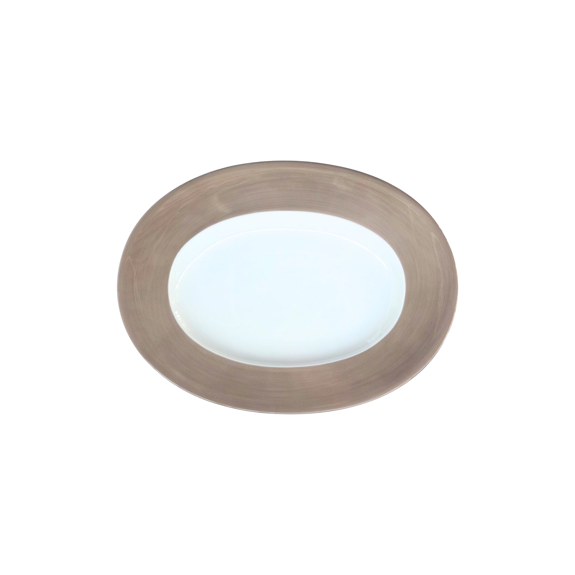 Ravier Coco en porcelaine - Taupe
