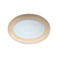 Plat ovale Coco en porcelaine - Vanille