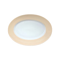 Plat ovale Coco en porcelaine - Vanille