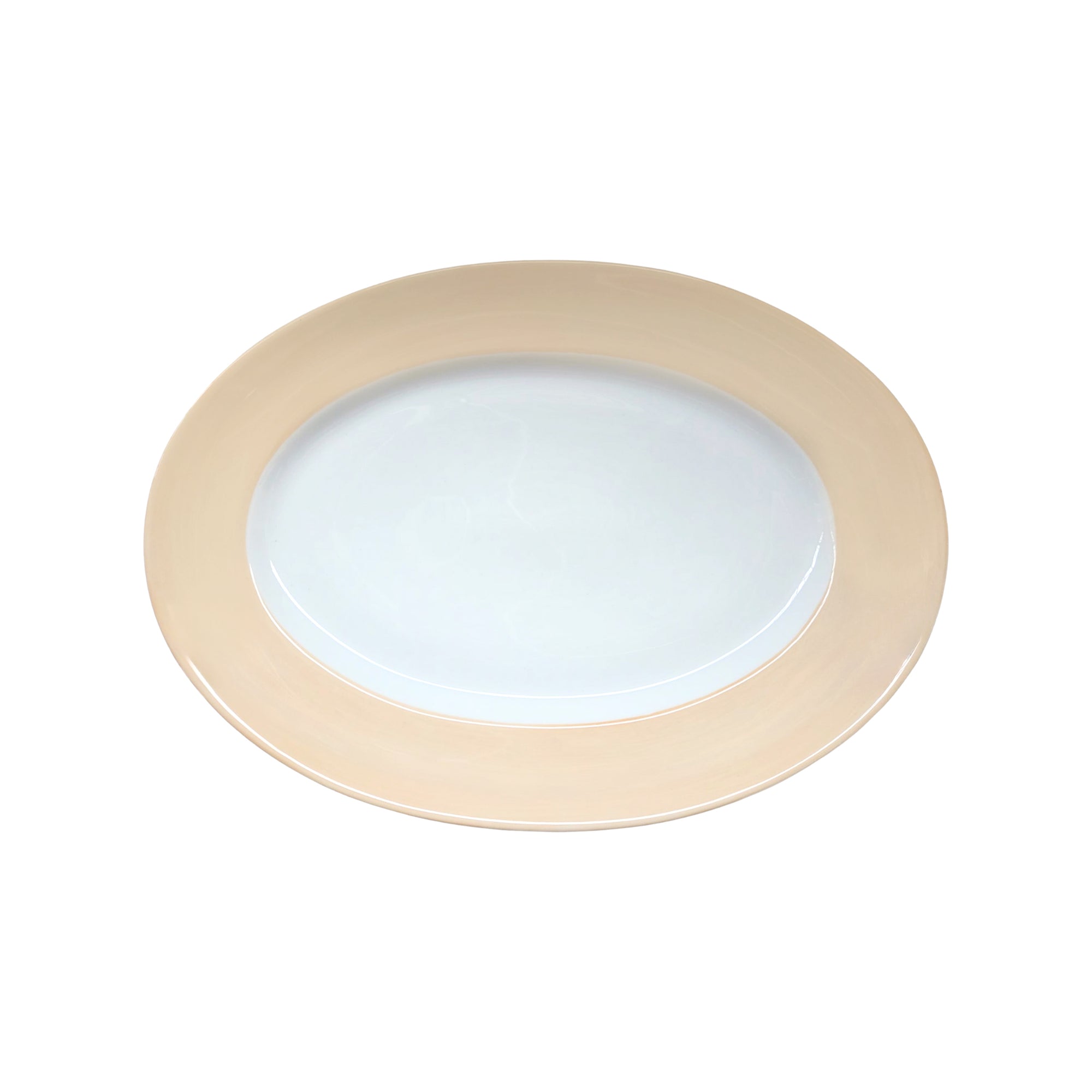 Plat ovale Coco en porcelaine - Vanille