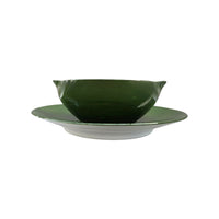 Saucière Coco en porcelaine - Vert Empire