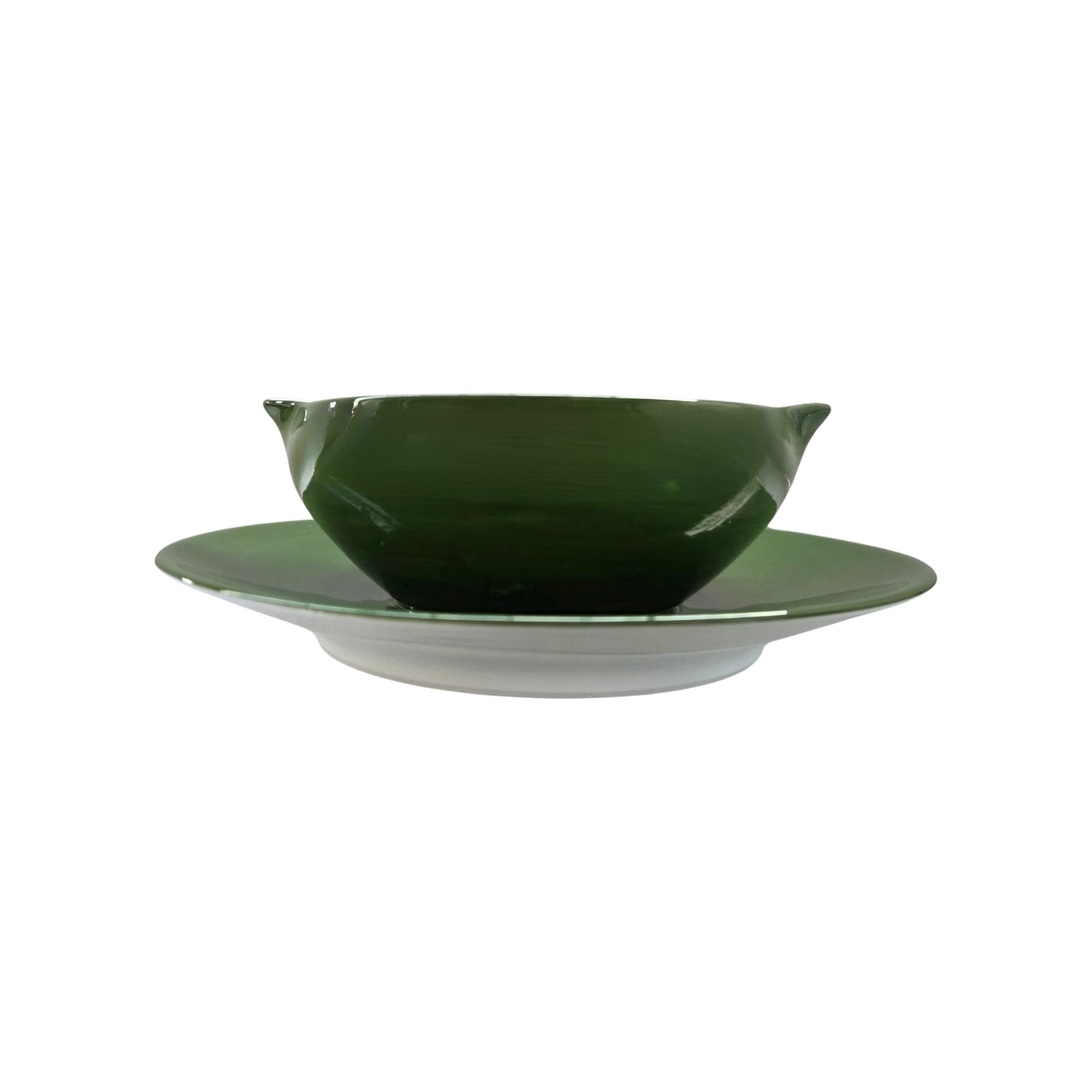 Saucière Coco en porcelaine - Vert Empire
