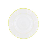 Assiette à dîner Colette Filet couleur en porcelaine - Anis