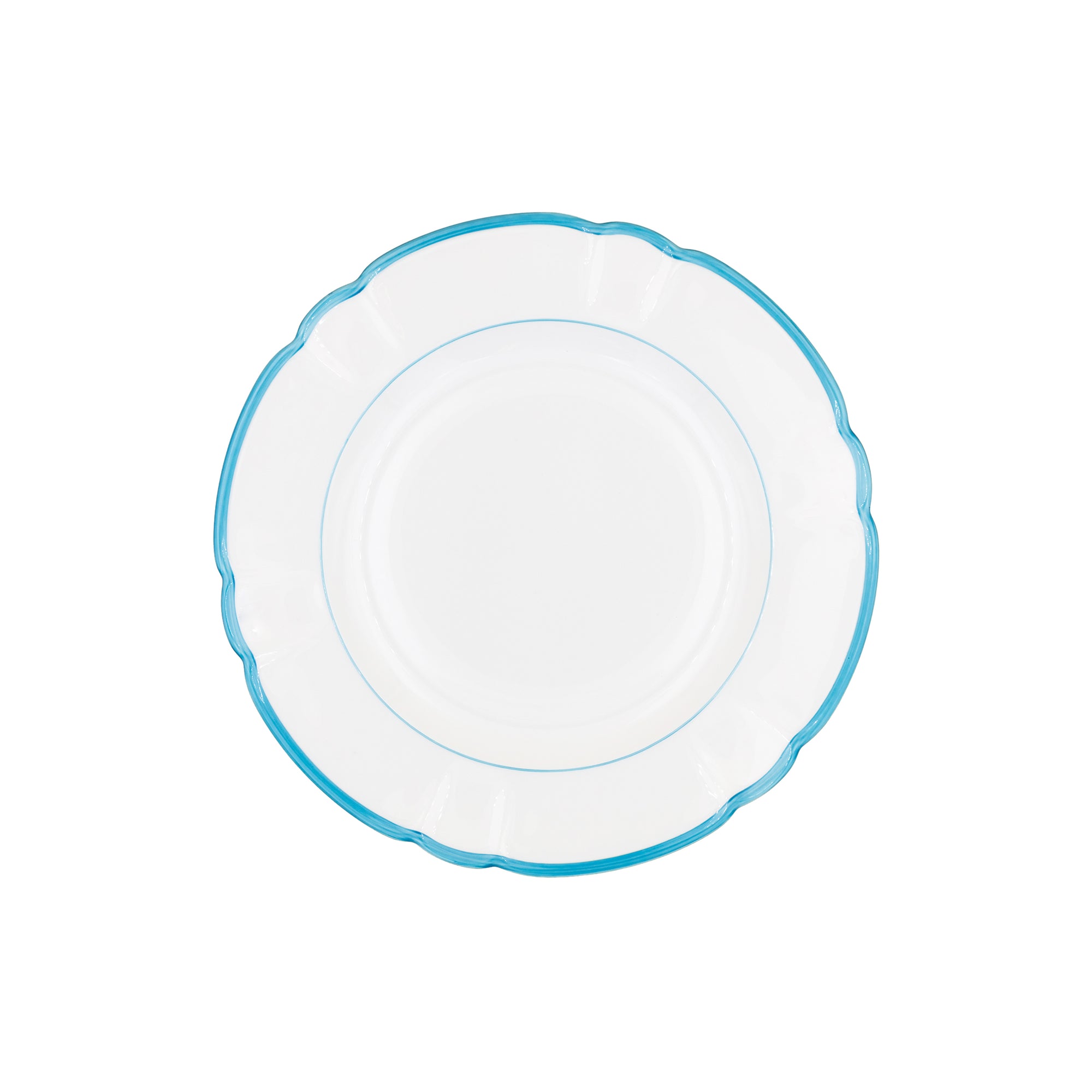 Assiette calotte Colette Filet couleur en porcelaine - Atoll