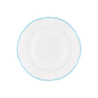 Assiette à dîner Colette Filet couleur en porcelaine - Ciel