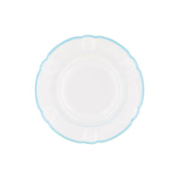 Assiette calotte Colette Filet couleur en porcelaine - Ciel
